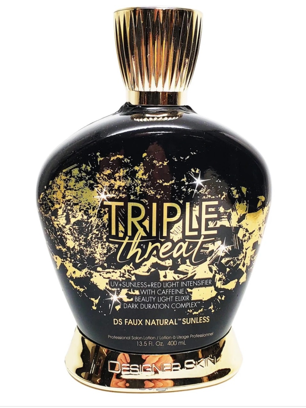 Designer Skin Triple Threat UV Sunless Red Light Intensifier Tanning Lotion 13.5